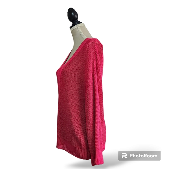 Country Road | V Neck & Back Sweater - Pink - Picture 4 of 12